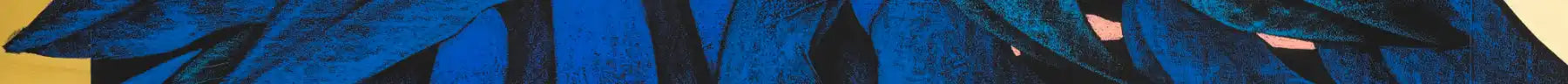 Abstract blue and black vertical stripes.